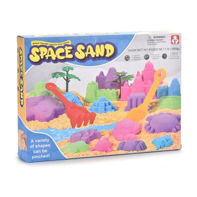 China Funny sand beach toy castle kit sand toys for kids with motion space outdoor summer non-sticky magic kenetic sand toys for sale