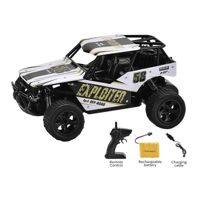 China Durable 2.4GHz 1:18 Car SUV Remote Control Offroad Radio Control 4 Channels Power Battery Die Cast Metal Car Separated Sound Switch for sale