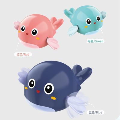 China Bath Toys 4 Pcs Baby Bath Toys Crab Bubble Wand Blowing With Mouth Ring Designed Elephant Water Pump Wind Up Piggy And Dolphin for sale