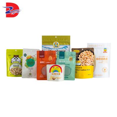 China Biodegradable Resealable Plastic Custom Security Zipper Up Mylar Pouch Bags Printed Vacuum Sealed Cookie Candy Food Packaging Bag for sale