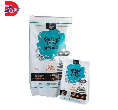 China Dog Food Biodegradable Materials Safety Clear Pouches Plastic Packaging Bag With Zipper for sale