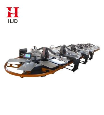 China China Manufacturer HJD-A1 Oval Fully Automatic T-shirt Screen Printing Machine for sale