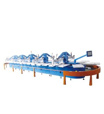 China Garment FULL AUTOMATIC MULTI COLOR OCTOPUS OVAL SCREEN MACHINE for sale