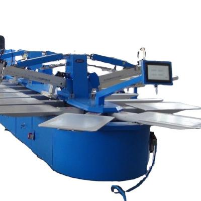 China Garment Shops Latest Products Muti Colors Full Auto Oval Screen Printing Machine With HJD-A for sale