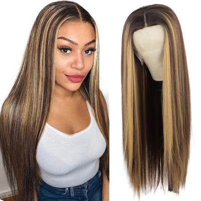 China Brazilian Swiss Lace Front Human Hair Lace Wigs,Hd Ombre Gold Glueless Piano Wave Deep Curly Lace Front Hair Highlight Wig for sale