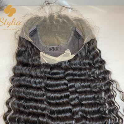 China 100% Virgin human hair stylia hair 13x6 hd lace 10a grade wigs straight hair 13x6 hd transparent lace frontal raw wigs for sale