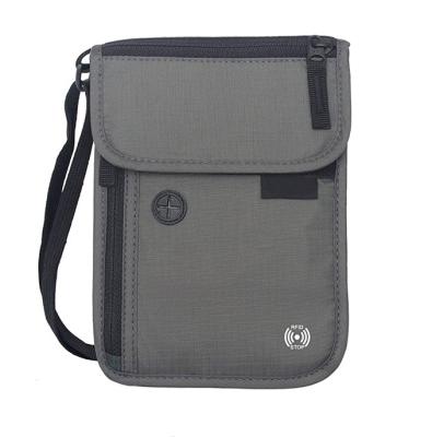 China Safe NATIONAL RFID Waterproof Flat Blocking Hidden Travel Neck Wallet Stash Pocket for sale