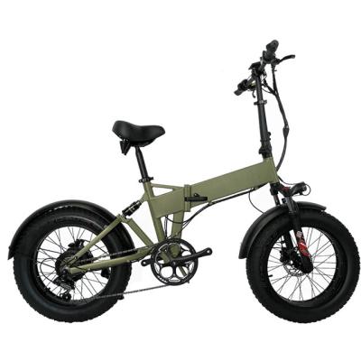 China Aluminum Alloy 48V 500W Adults Sports Bike Urban Folding Bike Fat Bike Electric Hybrid Bike Fat Bike for sale