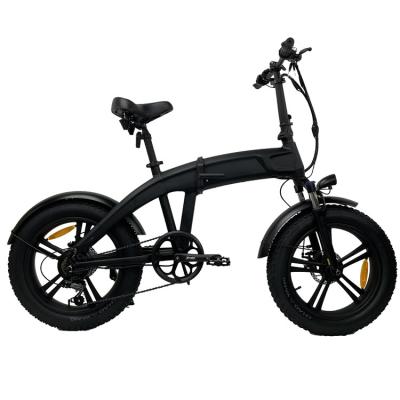 China 48V 250W 750W 10Ah EU Warehouse 20 Inch Full Suspension Tire Bike Electric Snow Bike Fat Folding E-Bike with USB and Rear Light for sale