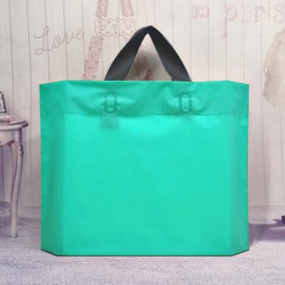 China Moisture Proof Custom Design Portable Frosted Plastic Shopping Bag Gift Plastic Packaging Bag Custom Plastic Pouches for sale