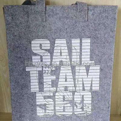 China Recyclable Fashion Felt Handbag Packaging Wholesale Felt Shopping Bag for sale