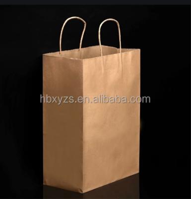 China Recyclable Food Bag Making Paper Fashion Kraft Paper Takeout Shopping Bag With Handle for sale