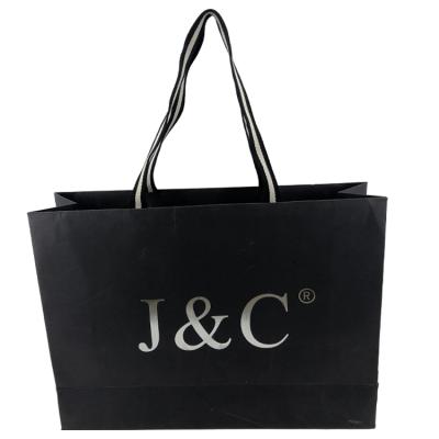 China Luxury Shopping Customized Recyclable Tote Bag Branded Paper Bag With Your Own Logo for sale