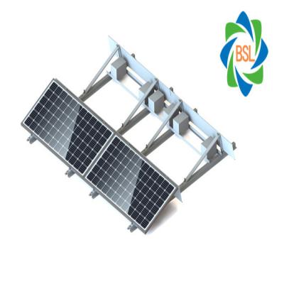 China Easy Install Newest Xiamen BSL 2021 Zinc Zinc Magnesium Roof Rack Aluminum Solar System Flat Roof Ballast Racking Solar System for sale