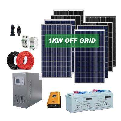 China 1kw Home Off Grid Solar Power System for sale