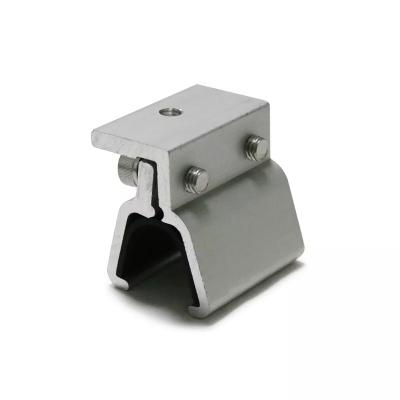 China AL6005-T5 Easy Install Solar Panel Clamp Mounting Metal Klip For Tin Roof for sale