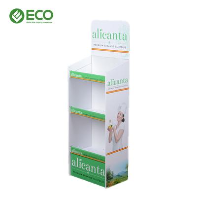 China Customized Recyclable Size Oil Cardboard Recyclable Display Rack Advertising Rack Up Products Displays for sale