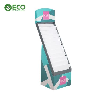 China Hot Selling Mall Cardboard Book Display Stand Paper Holder Cardboard Magazine Display Stands for sale