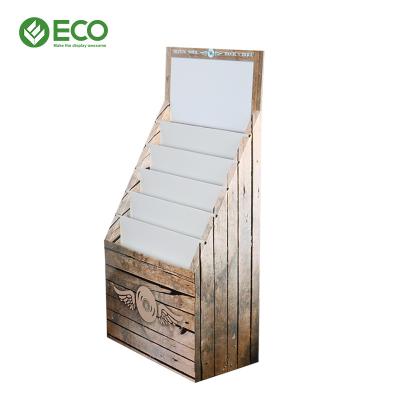 China Custom Printing Shopping Mall Cardboard Floor Cartoon Display Stand Greeting Card Display Rack for sale