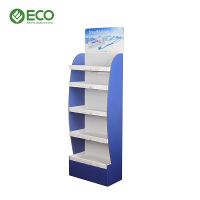 China Beautiful Mall Popularity Floor Toothpaste Display Rack Supermarket Retail Toothpaste Display Rack for sale