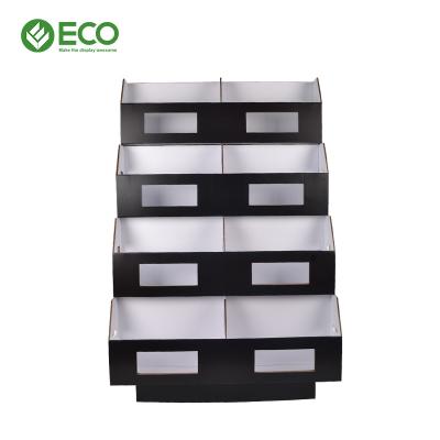 China Mall Style New Clothing Store Display Racks Corrugated Cardboard T-shirt Display Stands for sale