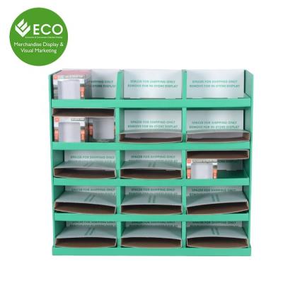 China High Quality Recyclable Cardboard Display Rack Supermarket Pallet Display Stand for sale