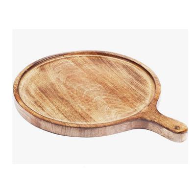 China Sustainable High Quality Creative Design Cutting Wooden Serving Board Cheese Board With Handles for sale