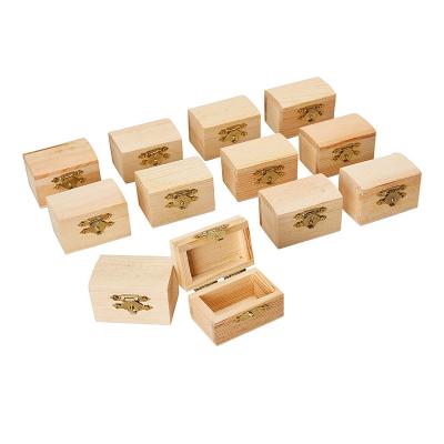 China Wholesale Handmade Unfinished Wooden Small Wooden Box Gift Box With Slip Lid Small Wooden Boxes For Gifts for sale