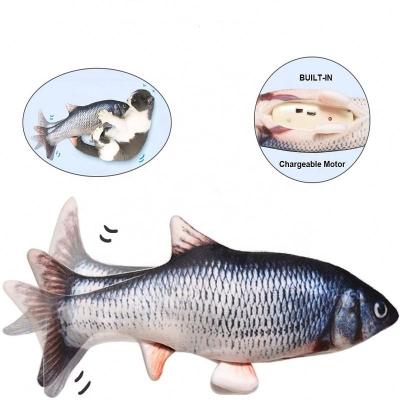 China 2020 Newest Viable Indoor Interactive Dancing Fish For Kitty Catnip Toys Perfect For Sharp Chewing Electric Fish Cat Toy for sale