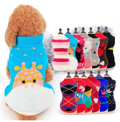 China Viable Wholesale Multi Color Fashion Casual Stocked Foot Dog Sweater for sale