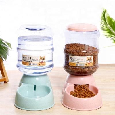 China Wholesale Viable 2 in 1 New Design Automatic Water Self Pet Feeder Dog Food Dispensing Bowl for sale