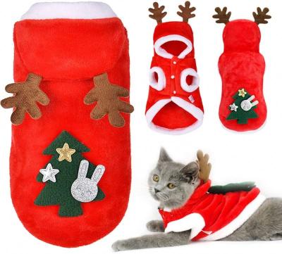 China Viable Wholesale Holiday Winter Designers Christmas Warm Dog Clothes for sale