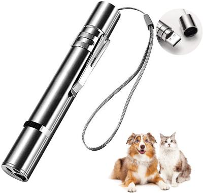 China Sustainable Hot Selling USB Rechargeable Interactive Custom Models Cat Laser Toy With Various Lights for sale