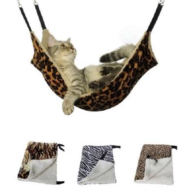 China Manufacturer Indoor Comfortable Hanging Soft Plush Cage Breathable Hammock For Cat Puppy Kitten Other Small Pets for sale