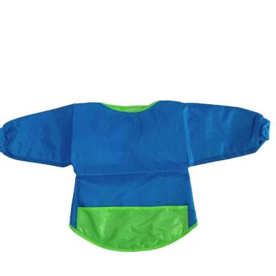 China Eco-Friendly Kids Art Smocks Children Waterproof Artist Painting Aprons With Long Sleeve And Pocket for sale