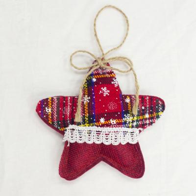 China Eco - Friendly Mini Christmas Hanging Ornaments Star Shape Christmas Decoration for sale