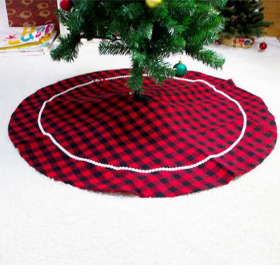 China 48 Inch Double Layers Eco-Friendly Christmas Tree Skirt For Holiday Christmas for sale