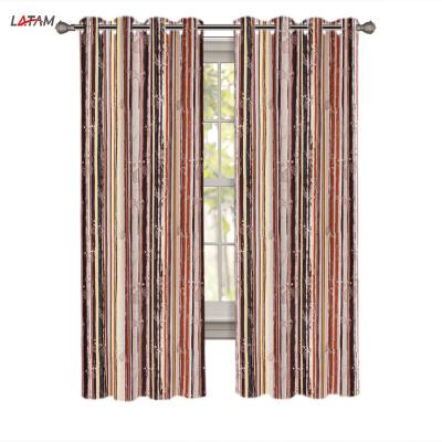 China Low Price Supply Quality Polyester Fabric Window Curtain Blackout Pastoral Pattern Print Blackout Drapes Curtains For Living Room for sale