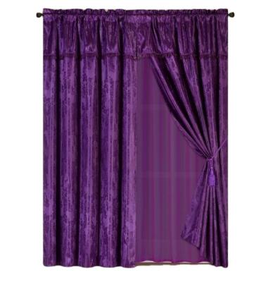 China Wholesale Cheap Luxury Insulated Jacquard Rod Drapery Window Curtain For Living Room for sale