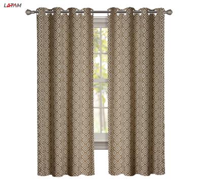 China Wholesale Insulated Printing Polyester Oxford Curtain For Luxury Living Room for sale