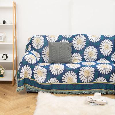 China Nordic Style Furniture Protector LATAM Quality Supply Modern Cotton Fabric Polyester Reversible Sofa Cover For Living Room Sofa for sale