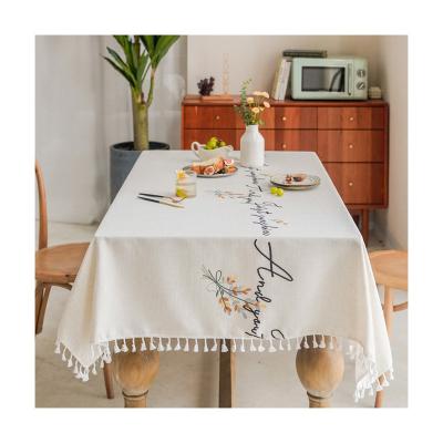 China Oilproof Polyester Wholesale Custom Wedding Hotel Restaurant Party Simple Cloth Tablecloths for sale