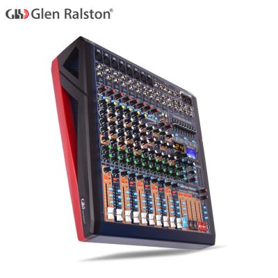 China Bars Glen Ralston OEM ODM 12 Channel Audio Mixing Console With Audio DJ Mixer for sale