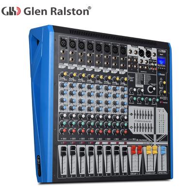 China Bar Glen Ralston Professional Console 8 Audio Mixer Channels with DJ Mixer Audio Mixer for sale