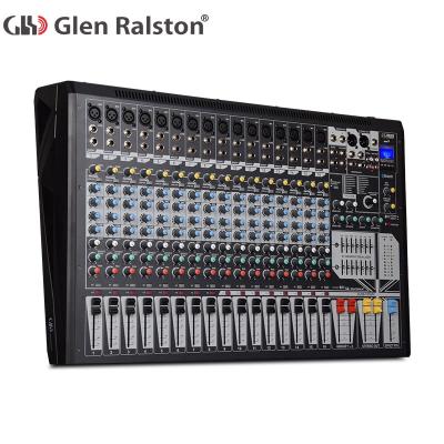 China Bars Glen Ralston Professional Console 16 Audio Mixer Channels with DJ Mixer Audio Mixer for sale