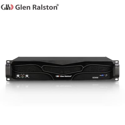 China Professional Sound Bars Glen Ralston GD600 Watts 600W*2ch 2U Class H Digital Power Amplifier for sale