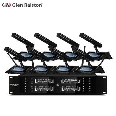 China Flexible Glen Ralston Radio 8 Channel System, Professional Conference Wireless Gooseneck Microphone for sale