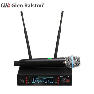 China Sound Canceling Glen Ralston MG188 Wireless Microphone UHF Karaoke TV Singing Stage for sale