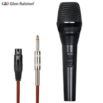 China Handheld Microphone Glen Ralston D5 pro Mic Handheld Micro Wired Dynamic Microphone cheap professional audio for sale