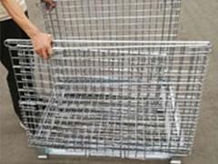 China Storage Wire Mesh Cage / Foldable Wire Mesh Container 800kg-1500kg for sale